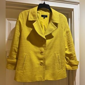 Talbots Yellow Swing Jacket